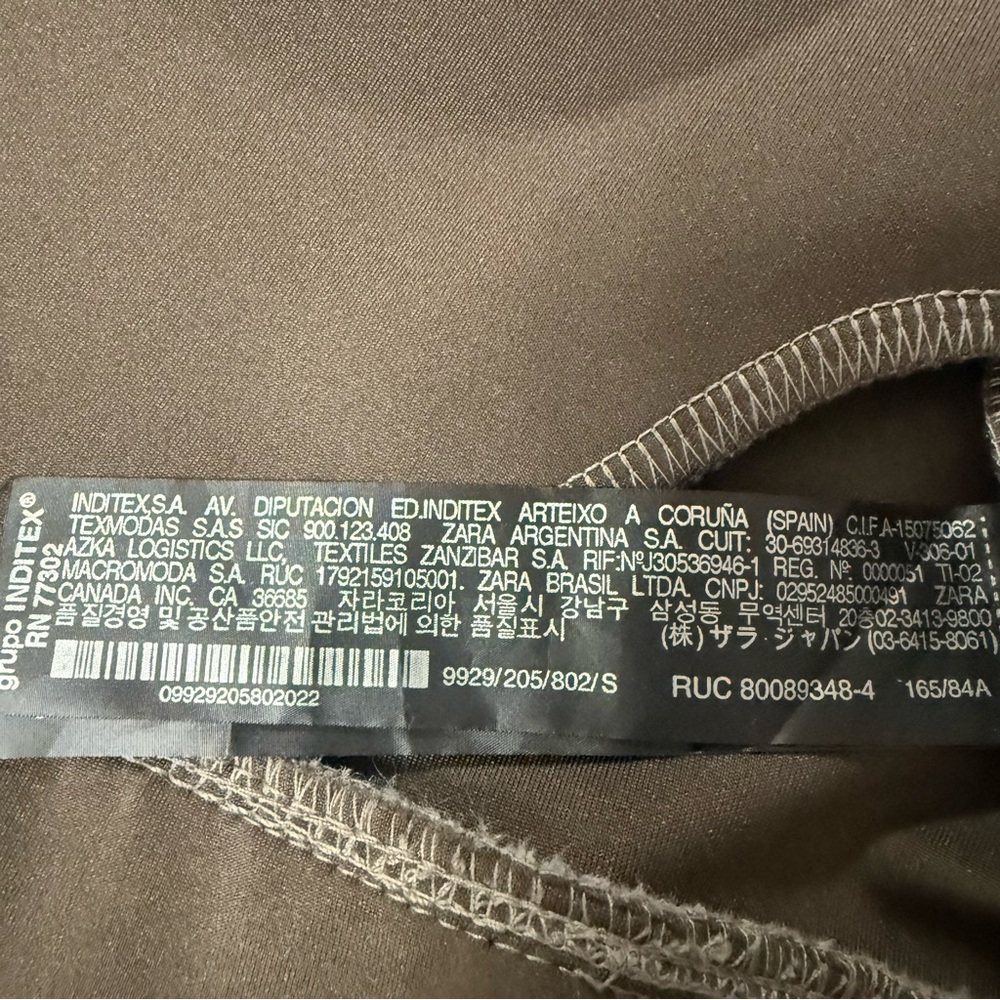 Zara jacket faux suede fur gray small preowned - Picture 10 of 12